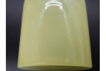 戦前 当時物 ウランガラス 上品な佇まいの小物入れ&灰皿セット(蓋物、アシュトレイ、和ガラス、硝子瓶)(R-082861)