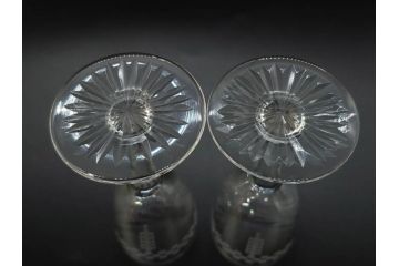 帝国ホテル　フランク・ロイド・ライト　気品あふれるグラス6客セット(市松模様、リキュール、ショット、酒器、酒杯、ガラス、硝子、外箱付)(R-082863)