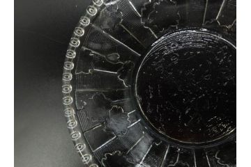 日独伊三国同盟記念　君が代　大日本海軍　万歳　大日本帝国戦捷紀念　ガラス皿3枚&コースターセット(日露戦争、桜文、戦勝記念皿、小皿、和ガラス、硝子)(R-082866)