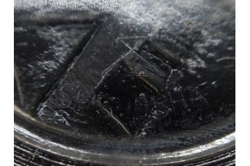 日独伊三国同盟記念　君が代　大日本海軍　万歳　大日本帝国戦捷紀念　ガラス皿3枚&コースターセット(日露戦争、桜文、戦勝記念皿、小皿、和ガラス、硝子)(R-082866)