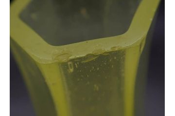 大正〜昭和初期　ウランガラス　バレリーナ　レトロな雰囲気漂うガラス瓶2点セット(一輪挿し、花瓶、花生、花入、花器、硝子、和ガラス)(R-082867)