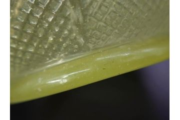 大正〜昭和初期　ウランガラス　バレリーナ　レトロな雰囲気漂うガラス瓶2点セット(一輪挿し、花瓶、花生、花入、花器、硝子、和ガラス)(R-082867)