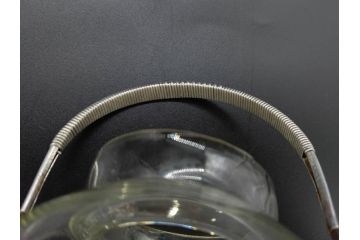 戦前　当時物　切子　剣先　ガラス　風情のある急須&グラス2客セット(コップ、色被せ、青、ポット、硝子、和ガラス)(R-082868)