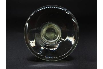 戦前　当時物　切子　剣先　ガラス　風情のある急須&グラス2客セット(コップ、色被せ、青、ポット、硝子、和ガラス)(R-082868)