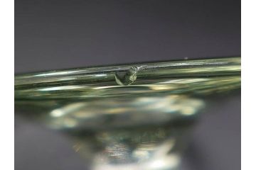 戦前　当時物　切子　剣先　ガラス　風情のある急須&グラス2客セット(コップ、色被せ、青、ポット、硝子、和ガラス)(R-082868)
