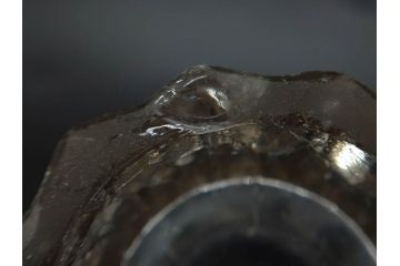 戦前　当時物　切子　剣先　ガラス　風情のある急須&グラス2客セット(コップ、色被せ、青、ポット、硝子、和ガラス)(R-082868)