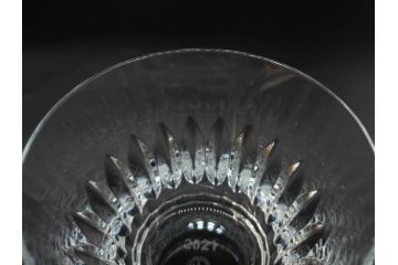 フランス　Baccarat　バカラ　ティアラ　イヤータンブラー2021　グローリア　見事なカットが煌めくグラス3客セット(コップ、シャンパン、ハイボール、フルレッドクリスタルガラス、共箱付)(R-082869)