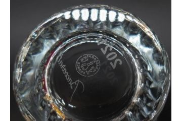 フランス　Baccarat　バカラ　ティアラ　イヤータンブラー2021　グローリア　見事なカットが煌めくグラス3客セット(コップ、シャンパン、ハイボール、フルレッドクリスタルガラス、共箱付)(R-082869)