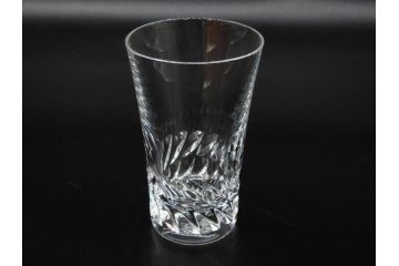 フランス　Baccarat　バカラ　ティアラ　イヤータンブラー2021　グローリア　見事なカットが煌めくグラス3客セット(コップ、シャンパン、ハイボール、フルレッドクリスタルガラス、共箱付)(R-082869)