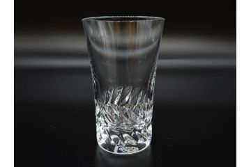 フランス　Baccarat　バカラ　ティアラ　イヤータンブラー2021　グローリア　見事なカットが煌めくグラス3客セット(コップ、シャンパン、ハイボール、フルレッドクリスタルガラス、共箱付)(R-082869)