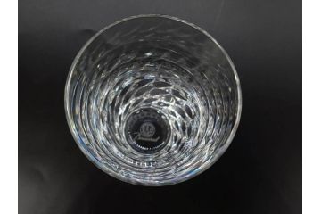 フランス　Baccarat　バカラ　ティアラ　イヤータンブラー2021　グローリア　見事なカットが煌めくグラス3客セット(コップ、シャンパン、ハイボール、フルレッドクリスタルガラス、共箱付)(R-082869)
