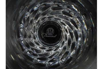 フランス　Baccarat　バカラ　ティアラ　イヤータンブラー2021　グローリア　見事なカットが煌めくグラス3客セット(コップ、シャンパン、ハイボール、フルレッドクリスタルガラス、共箱付)(R-082869)