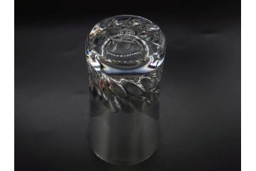 フランス　Baccarat　バカラ　ティアラ　イヤータンブラー2021　グローリア　見事なカットが煌めくグラス3客セット(コップ、シャンパン、ハイボール、フルレッドクリスタルガラス、共箱付)(R-082869)