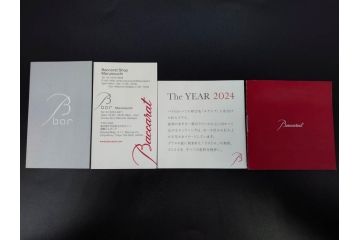 フランス　Baccarat　バカラ　クリスタ　ルテシア　イヤータンブラー　2022　2024　高級感あふれるグラス4客セット(コップ、ロックグラス、フルレッドクリスタルガラス、共箱付)(R-082870)