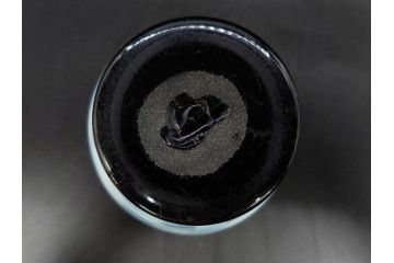 アンティーク　大正期　碗型　乳白市松模様　手作りの温かみを感じる氷コップ(グラス、硝子、和ガラス)(R-082871)