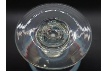 大正期　碗型　乳白ぼかし　輪花　赤縁　青縁　お部屋をノスタルジックに演出する氷コップ3点セット(碗形、グラス、硝子、和ガラス)(R-082883)