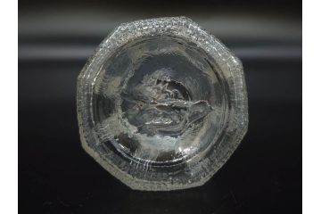 昭和初期　プレスガラス　醤油差し　食卓に彩を添えるガラス瓶5点セット(醤油瓶、しょうゆ差し、調味料入れ、ツバメ、ソース、硝子、和ガラス)(R-082885)