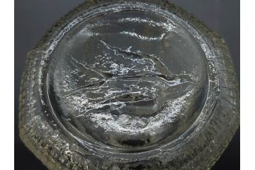 昭和初期　プレスガラス　醤油差し　食卓に彩を添えるガラス瓶5点セット(醤油瓶、しょうゆ差し、調味料入れ、ツバメ、ソース、硝子、和ガラス)(R-082885)