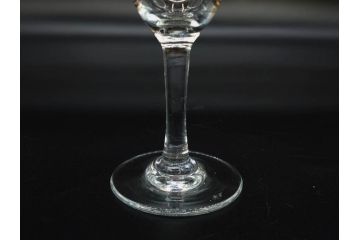 昭和初期　食卓をエレガントに演出するグラス7客セット(リキュール、ショット、酒杯、酒器、硝子、プレスガラス、和ガラス)(R-082886)