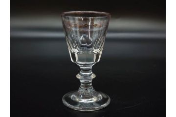 昭和初期　食卓をエレガントに演出するグラス7客セット(リキュール、ショット、酒杯、酒器、硝子、プレスガラス、和ガラス)(R-082886)