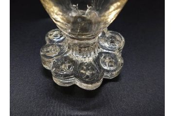 昭和初期　食卓をエレガントに演出するグラス7客セット(リキュール、ショット、酒杯、酒器、硝子、プレスガラス、和ガラス)(R-082886)