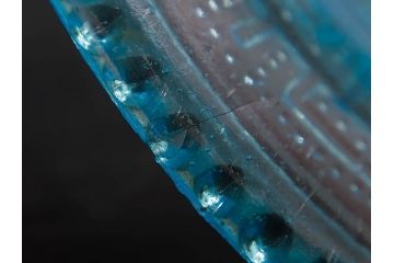 ウランガラス　プレスガラス　レース　食卓を爽やかに彩るガラス皿8枚セット(松葉、松の実、野球、硝子、中皿、小皿)(R-082887)