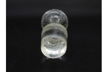 昭和初期　乳白　ガラス　レトロな可愛らしさが魅力の雛徳利3点セット(ひな祭り、雛道具、花、硝子、ガラス)(R-082893)