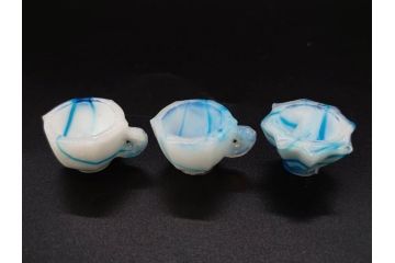 昭和初期　ガラス　マーブル　緻密な造りに目を奪われるミニチュア食器46点セット(コップ、皿、ペロペロ、ままごと、コンポート、カップ、硝子)(R-082894)