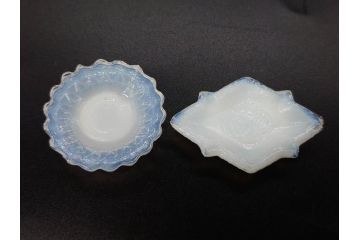 昭和初期　ガラス　マーブル　緻密な造りに目を奪われるミニチュア食器46点セット(コップ、皿、ペロペロ、ままごと、コンポート、カップ、硝子)(R-082894)