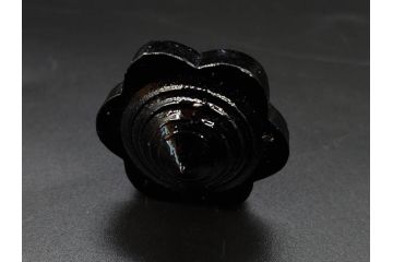 昭和初期　独楽　ガラス　懐かしさが溢れるミニチュアこま21点セット(花型、おもちゃ、玩具、サイコロ、硝子)(R-082895)