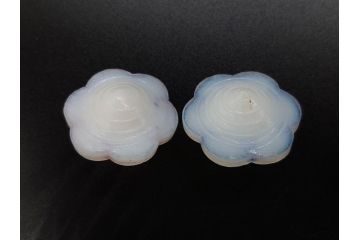 昭和初期　独楽　ガラス　懐かしさが溢れるミニチュアこま21点セット(花型、おもちゃ、玩具、サイコロ、硝子)(R-082895)