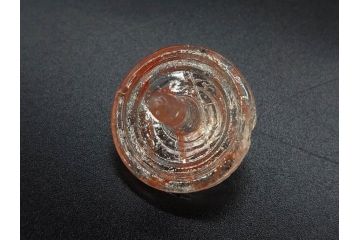 昭和初期　独楽　ガラス　懐かしさが溢れるミニチュアこま21点セット(花型、おもちゃ、玩具、サイコロ、硝子)(R-082895)