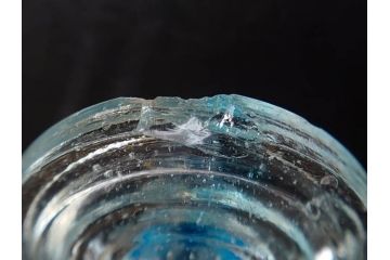 昭和初期　独楽　ガラス　懐かしさが溢れるミニチュアこま21点セット(花型、おもちゃ、玩具、サイコロ、硝子)(R-082895)