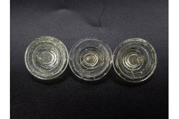 昭和初期　独楽　ガラス　懐かしさが溢れるミニチュアこま21点セット(花型、おもちゃ、玩具、サイコロ、硝子)(R-082895)