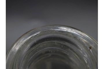 当時物　醤油差し　プレスガラス　時代を重ねた趣あるガラス瓶5点セット(オリンピック、五輪、醤油瓶、しょうゆ差し、調味料入れ、ソース、硝子、和ガラス)(R-082896)