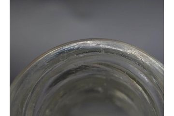 当時物　醤油差し　プレスガラス　時代を重ねた趣あるガラス瓶5点セット(オリンピック、五輪、醤油瓶、しょうゆ差し、調味料入れ、ソース、硝子、和ガラス)(R-082896)