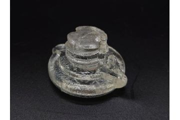 当時物　醤油差し　プレスガラス　時代を重ねた趣あるガラス瓶5点セット(オリンピック、五輪、醤油瓶、しょうゆ差し、調味料入れ、ソース、硝子、和ガラス)(R-082896)
