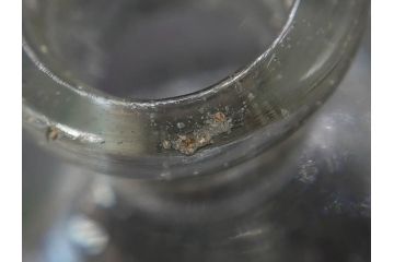 当時物　醤油差し　プレスガラス　時代を重ねた趣あるガラス瓶5点セット(オリンピック、五輪、醤油瓶、しょうゆ差し、調味料入れ、ソース、硝子、和ガラス)(R-082896)