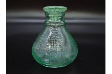 当時物　醤油差し　プレスガラス　時代を重ねた趣あるガラス瓶5点セット(オリンピック、五輪、醤油瓶、しょうゆ差し、調味料入れ、ソース、硝子、和ガラス)(R-082896)