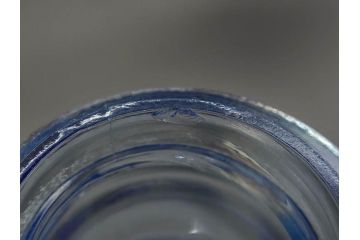 昭和初期　プレスガラス　上品なデザインが魅力のガラス瓶5点セット(バーマカレー、醤油瓶、調味料入れ、硝子)(R-082897)