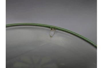大正〜昭和初期　ウランガラス　美しい色合いが魅力のコップ4客セット(グラス、花模様、硝子、和ガラス)(R-082898)