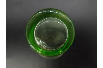 大正〜昭和初期　ウランガラス　美しい色合いが魅力のコップ4客セット(グラス、花模様、硝子、和ガラス)(R-082898)