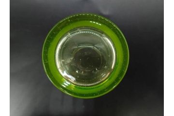 大正〜昭和初期　ウランガラス　美しい色合いが魅力のコップ4客セット(グラス、花模様、硝子、和ガラス)(R-082898)