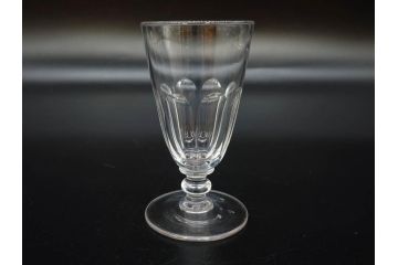大正〜昭和初期　ガラス　切子　上品な佇まいのグラス10客セット(花、リキュール、ショット、酒器、酒杯、硝子、和ガラス)(R-082899)