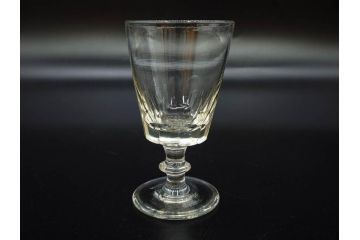 大正〜昭和初期　ガラス　切子　上品な佇まいのグラス10客セット(花、リキュール、ショット、酒器、酒杯、硝子、和ガラス)(R-082899)
