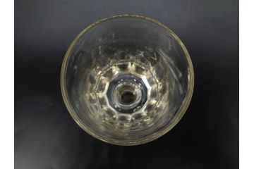 大正〜昭和初期　ガラス　切子　上品な佇まいのグラス10客セット(花、リキュール、ショット、酒器、酒杯、硝子、和ガラス)(R-082899)