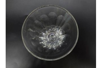 大正〜昭和初期　ガラス　切子　上品な佇まいのグラス10客セット(花、リキュール、ショット、酒器、酒杯、硝子、和ガラス)(R-082899)