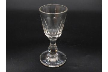 大正〜昭和初期　ガラス　切子　上品な佇まいのグラス10客セット(花、リキュール、ショット、酒器、酒杯、硝子、和ガラス)(R-082899)