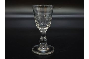 大正〜昭和初期　ガラス　切子　上品な佇まいのグラス10客セット(花、リキュール、ショット、酒器、酒杯、硝子、和ガラス)(R-082899)