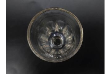 大正〜昭和初期　ガラス　切子　上品な佇まいのグラス10客セット(花、リキュール、ショット、酒器、酒杯、硝子、和ガラス)(R-082899)